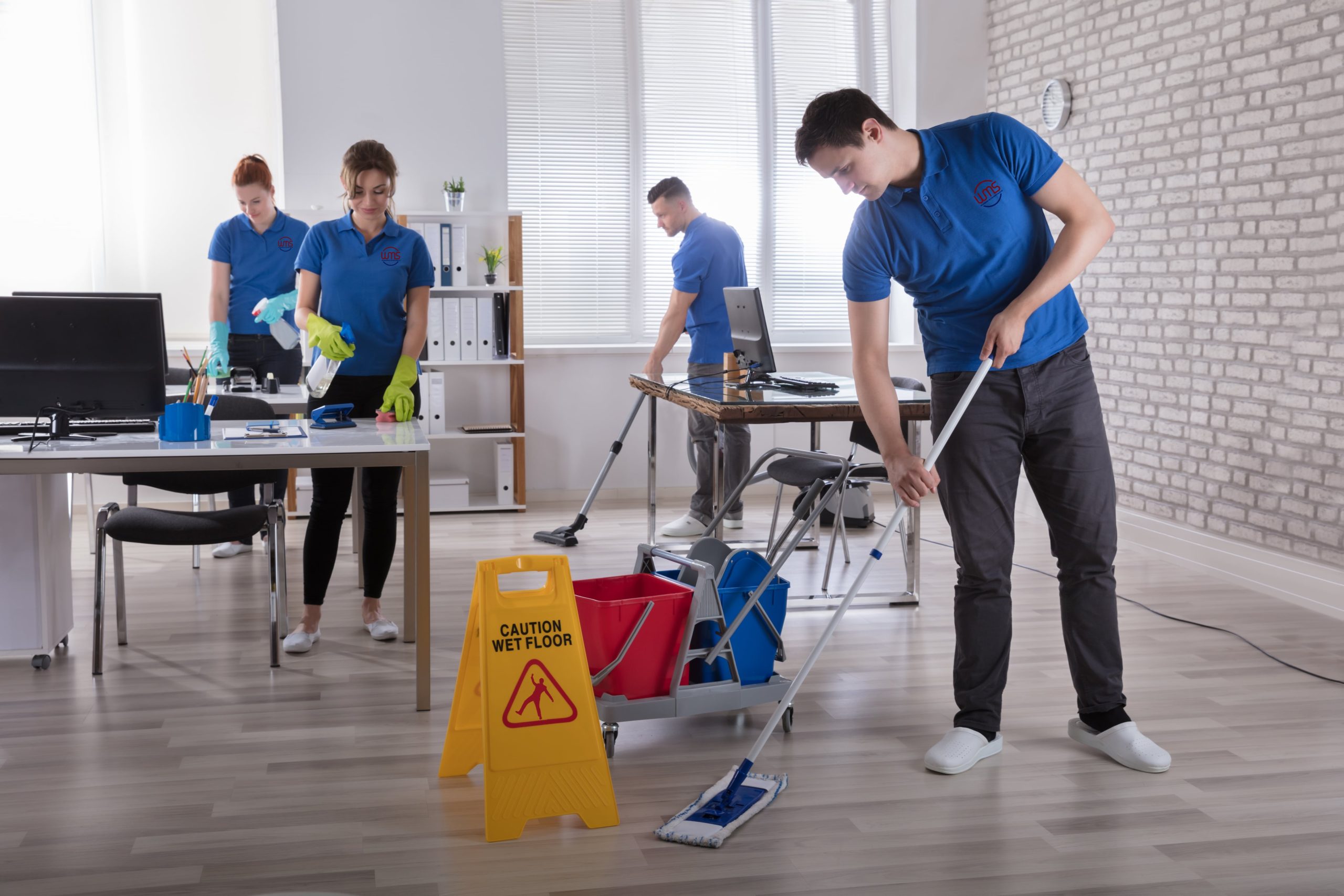 WMS cleaning employees